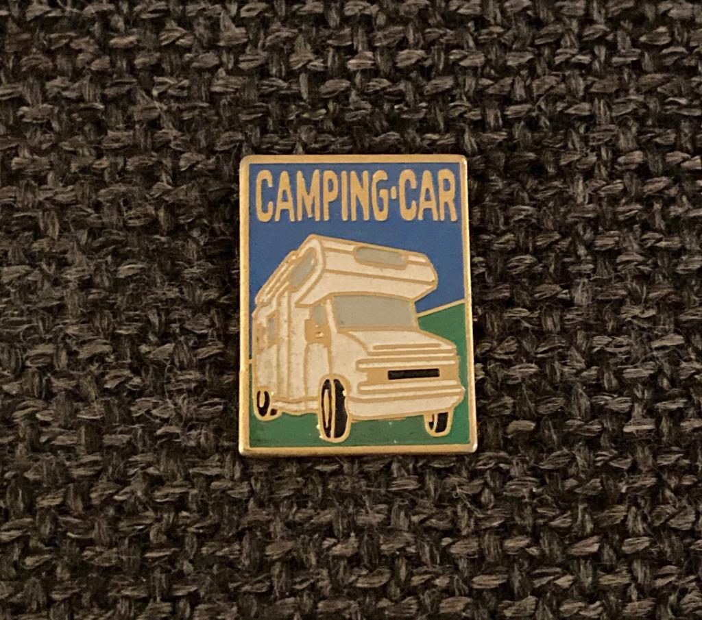 PIN - CAMPING CAR - MOBILEHOME, Envoi, Utilisé, Transport, Insigne ou Pin's