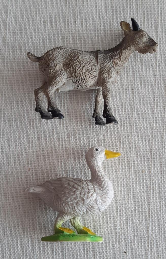 2 dieren van de boerderij: geit en gans., Ophalen of Verzenden, Zo goed als nieuw