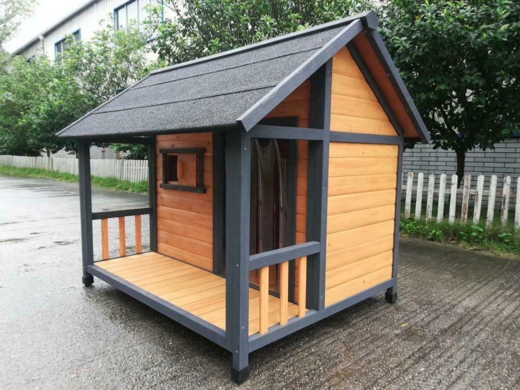 Niche XL abri chien niche geante niche avec terrasse NEUF, Animaux & Accessoires, Envoi, Neuf, Niche à chien