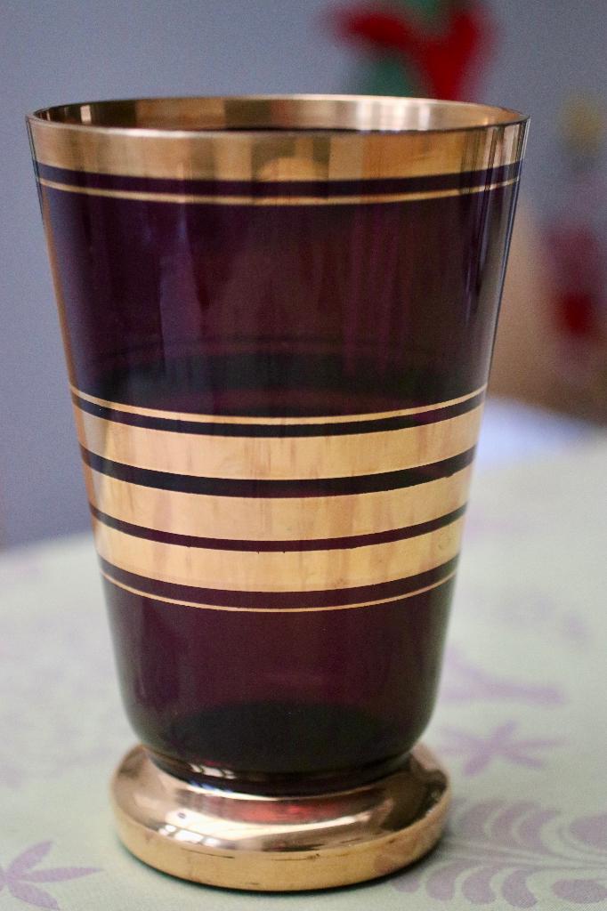 Vase Rupel Boom violet aubergine art déco vintage, Enlèvement ou Envoi