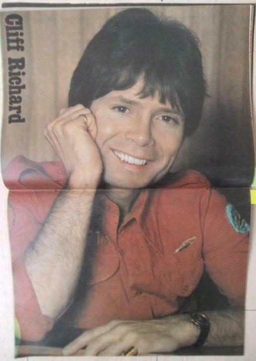 poster Cliff Richard, Verzamelen, Ophalen of Verzenden, Gebruikt