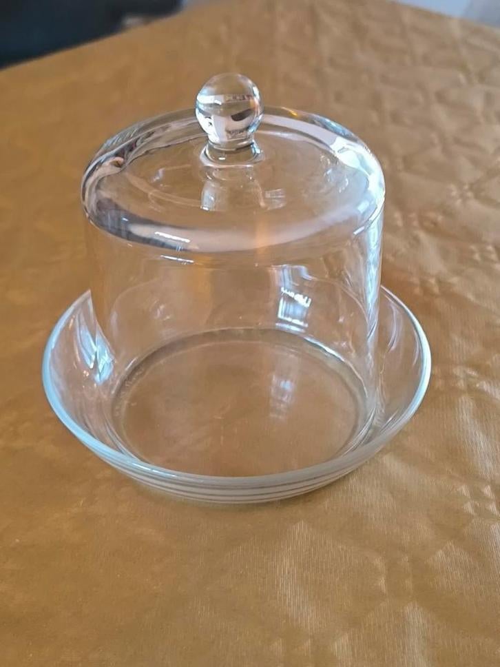 Kleine glazen kaasstolp, Ophalen of Verzenden