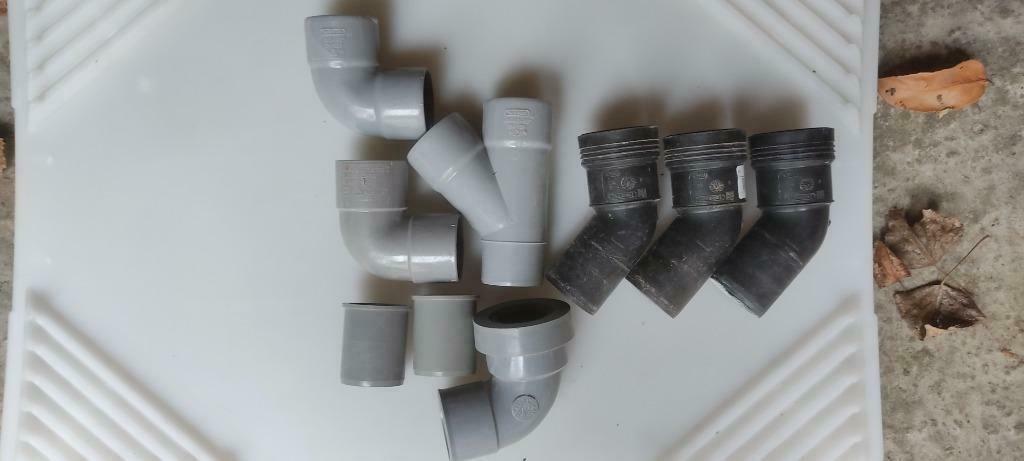 PVC bocht en Y en mof, Ophalen, Bochten, PVC, Nieuw