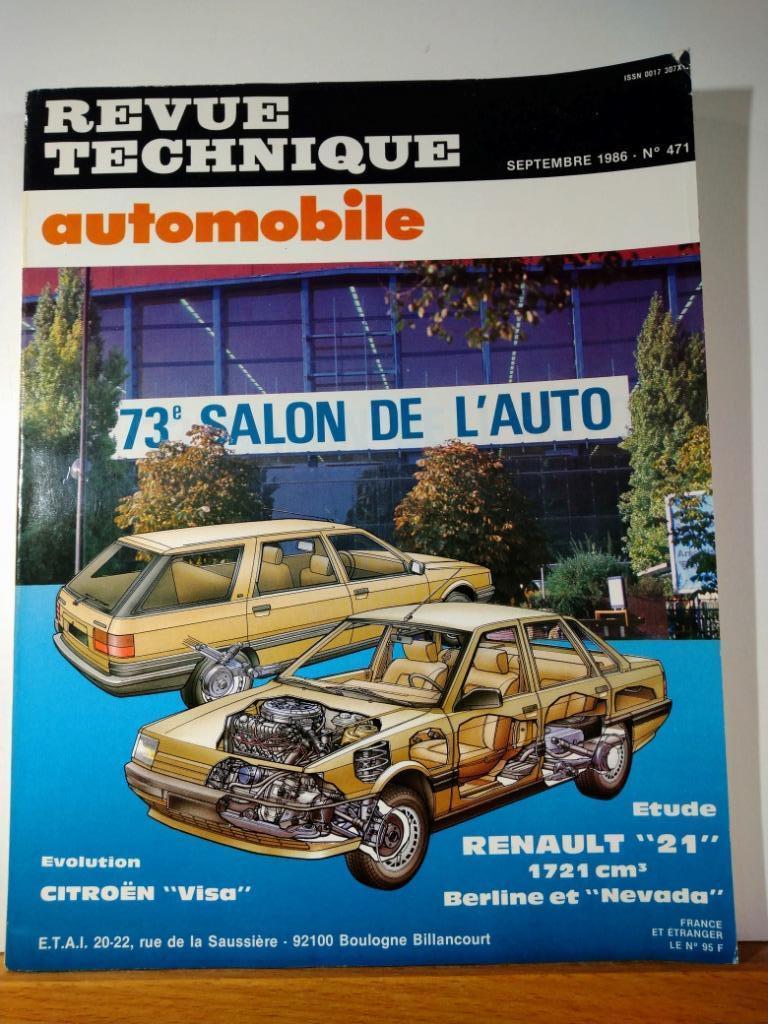 RTA - Renault 21 et Nevada - Citroën Visa - Salon 1986, Envoi