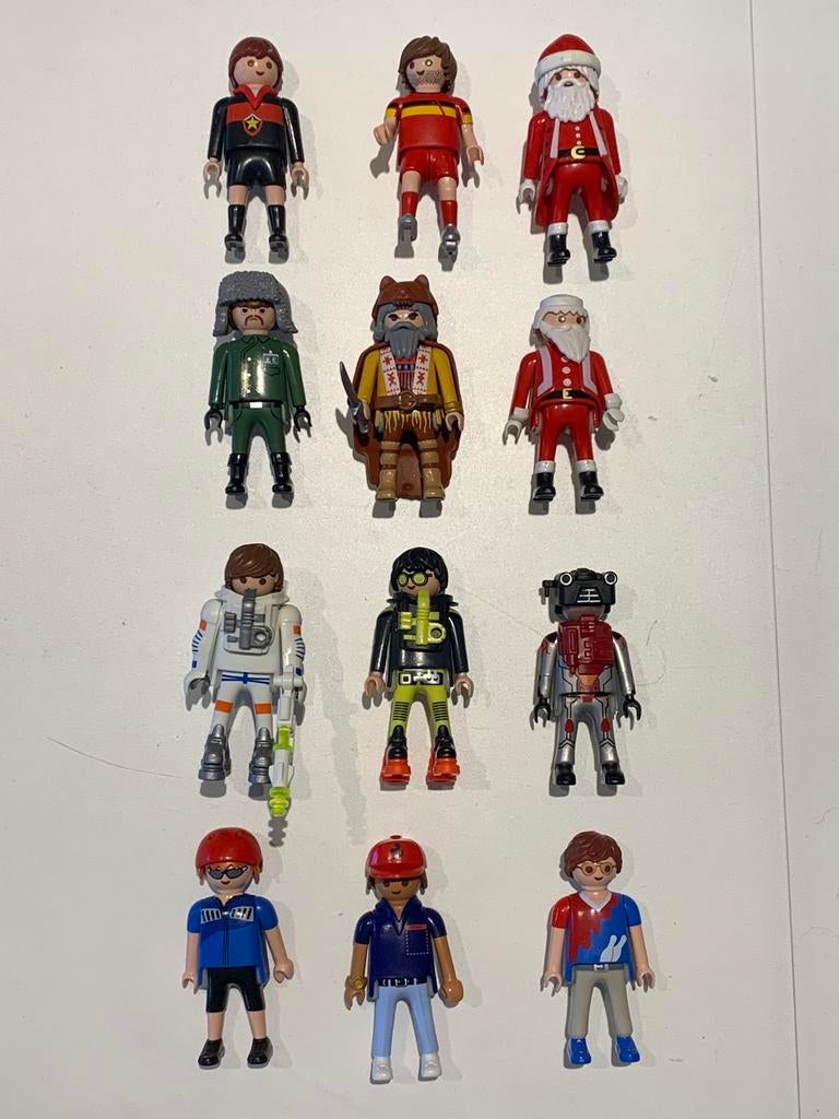 Playmobil MixLot - Kerst,Astronauten,Sport&Vakantie (12 fig), Kinderen en Baby's, Speelgoed | Playmobil, Ophalen, Gebruikt, Los Playmobil