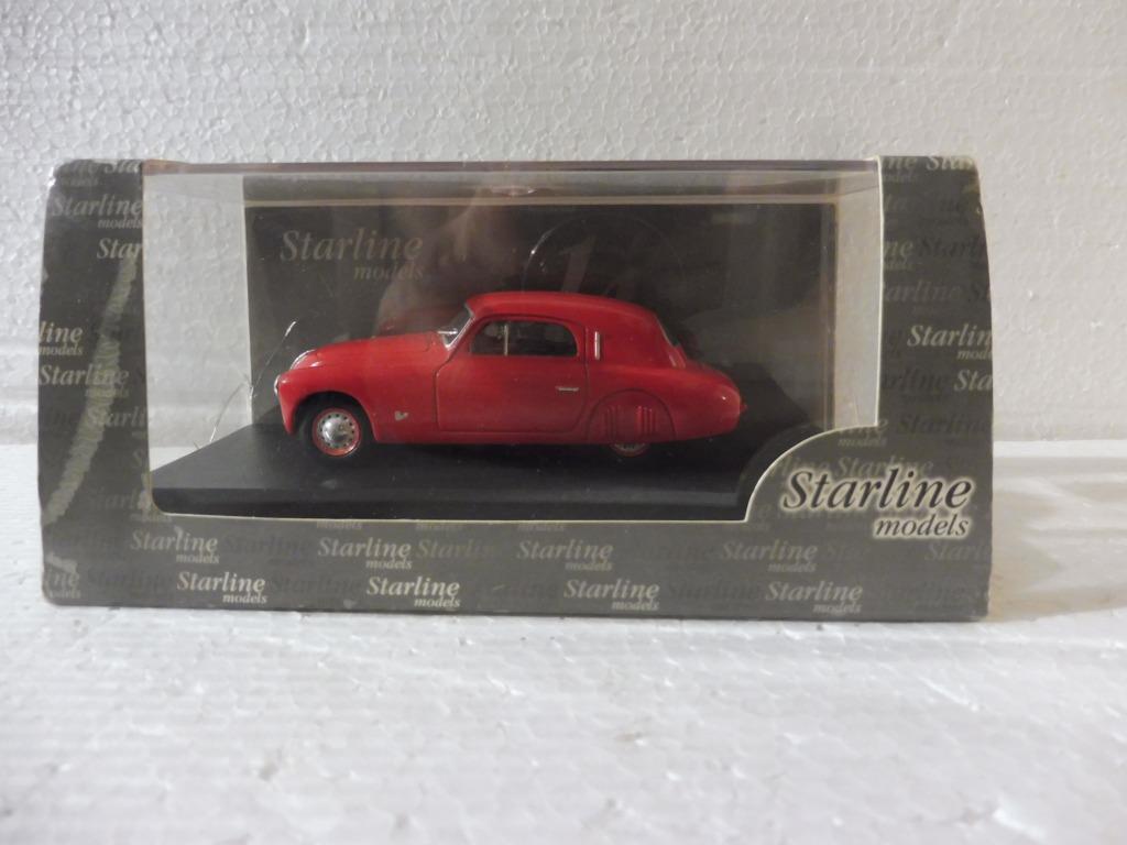 1:43 Starline Fiat 1100 S Berlinetta 1948 streamliner rood, Ophalen of Verzenden, Gebruikt, Auto, Starline