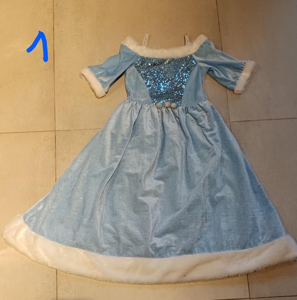 Prinsessenjurken Disney maat 5-7 jaar, Ophalen, Zo goed als nieuw, Meisje