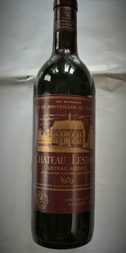2 "Château Lestage " listrac-médoc1979, Enlèvement ou Envoi, Pleine, Comme neuf, Vin rouge
