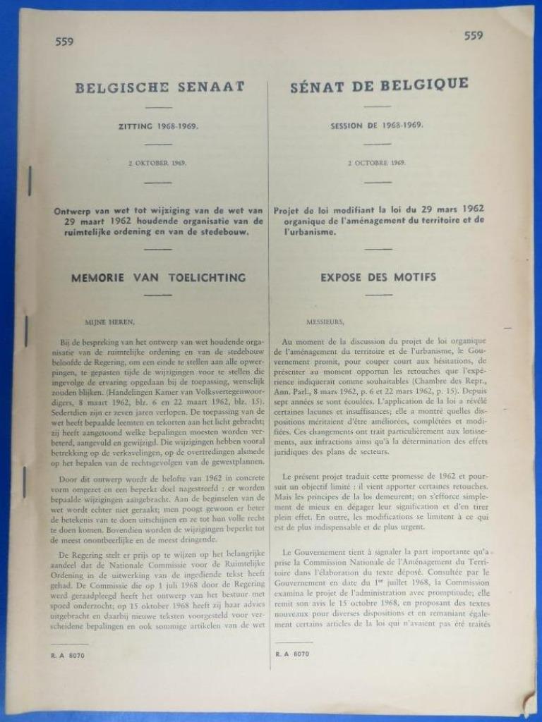 Sénat de Belgique 1969, Enlèvement ou Envoi, 1960 à 1980, Journal
