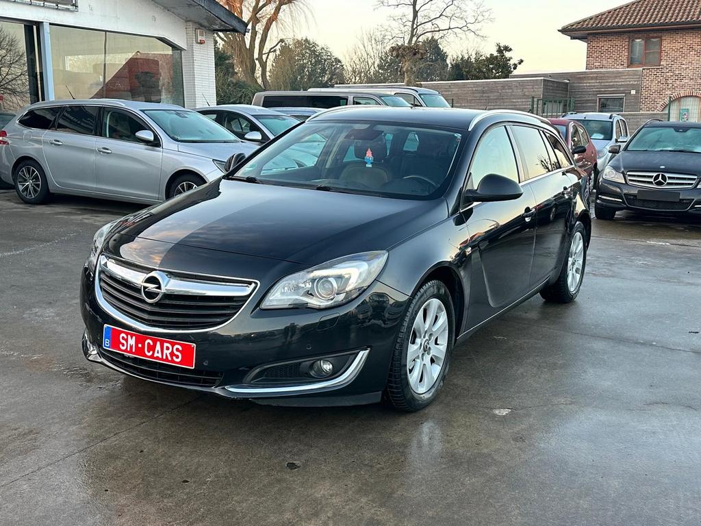 Opel Insignia 1.6L Diesel 2015 Euro 6b, Auto's, Opel, Zwart, Leder, Bedrijf, USB