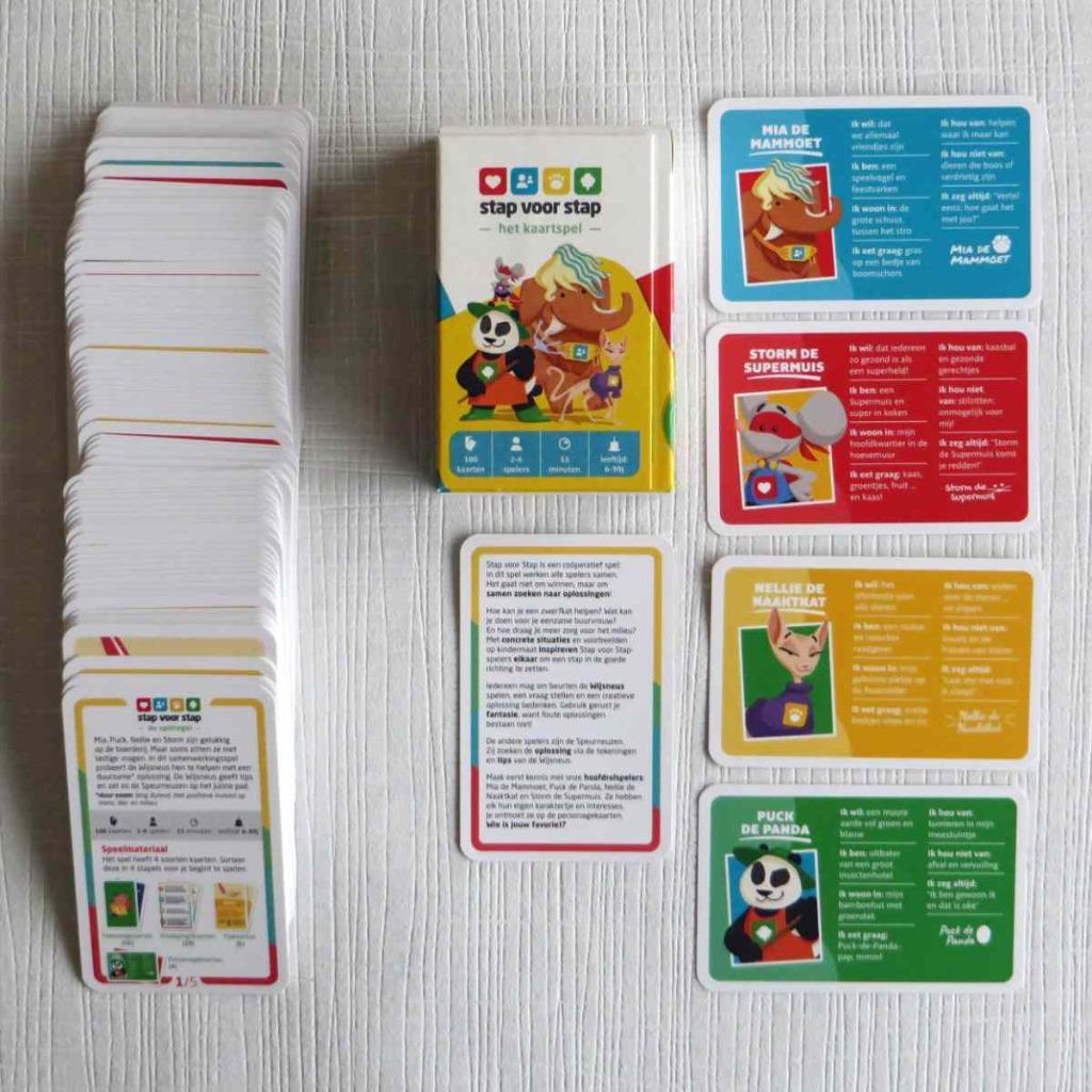 Stap Voor Stap spel met kaarten, Ophalen of Verzenden, Nieuw