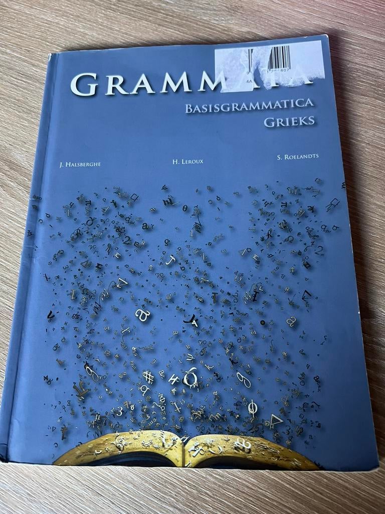 Basisgrammatica Grieks, Boeken, Ophalen, Zo goed als nieuw