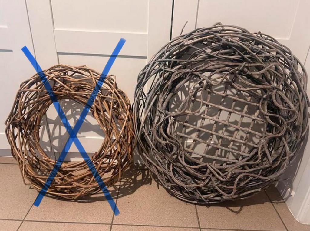 Opvul krans met middenstuk voor bloemschikken, Huis en Inrichting, Woonaccessoires | Kransen, Ophalen, Zo goed als nieuw