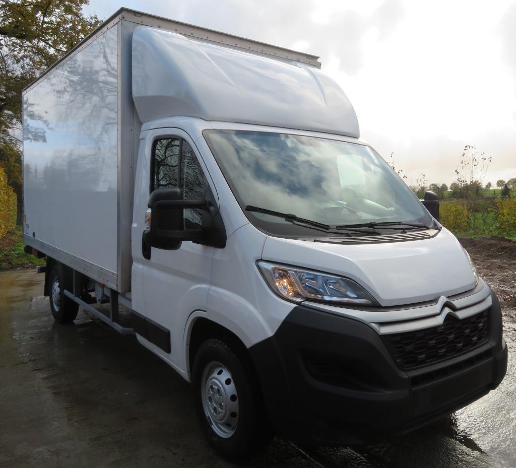 Citroën jumper 2.0blue HDI  - bak + klep - 104.738km - 2019, Entreprise, Boîte manuelle, Entretenue par le concessionnaire, Noir