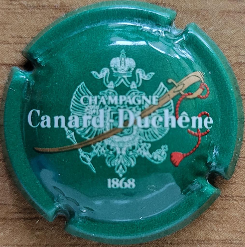 Capsule Champagne Canard-Duchêne Vert & blanc nr.053, Enlèvement ou Envoi, Neuf, France, Champagne