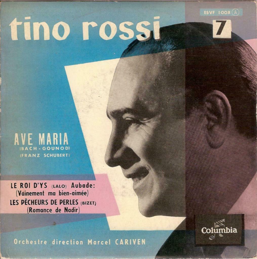 Tino Rossi ‎– Ave Maria - Ep, Gebruikt, 7 inch, Ophalen of Verzenden, Pop