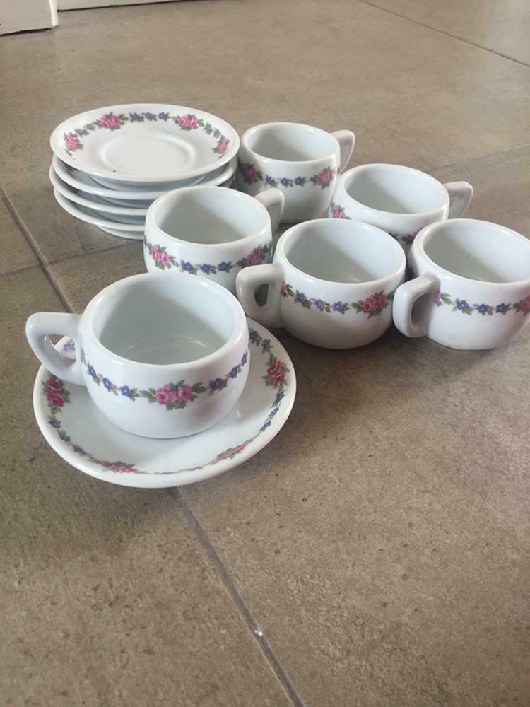 Set 5 espresso kopjes, Huis en Inrichting, Keuken | Servies, Ophalen of Verzenden, Zo goed als nieuw