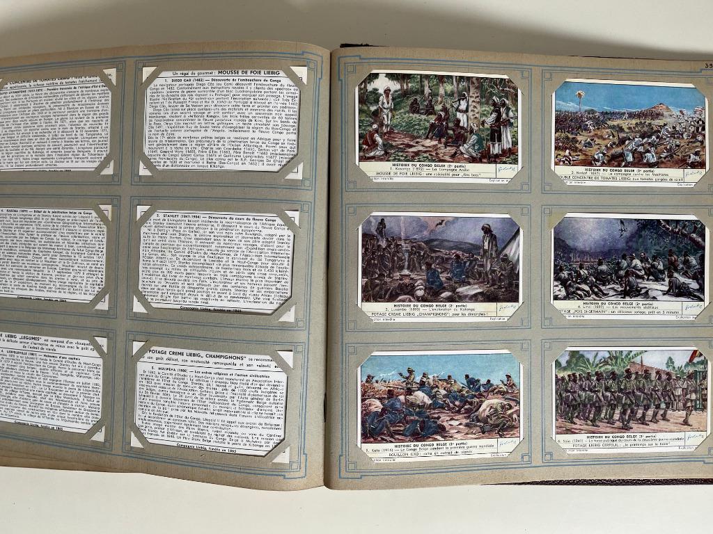 Liebig compleet album - Histoire du Congo Belge - 1949/1952, Verzamelen, Verzenden, Prent