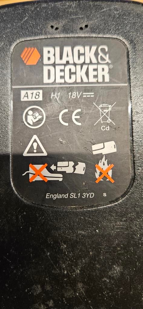 Batterij en lader voor black en decker accu boormachine., Enlèvement, Perceuse