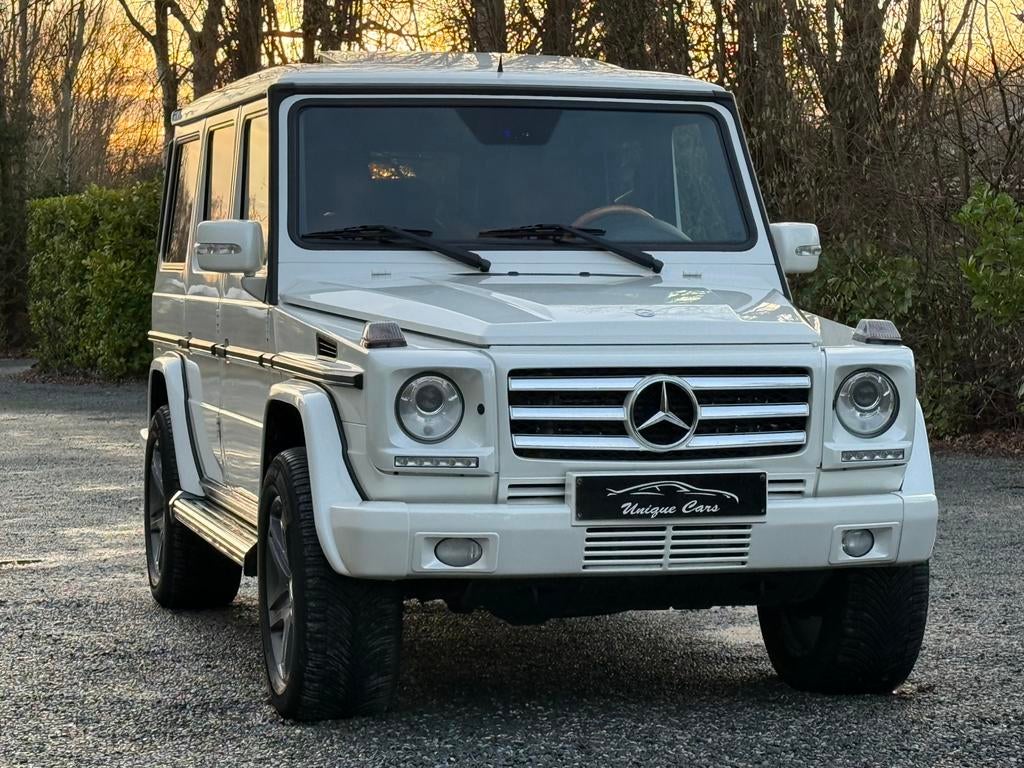 Mercedes G350 CDI Designo Pearl White/Red Zetelkoeling Full, Auto's, Automaat, Euro 5, 155 kW, G-Klasse