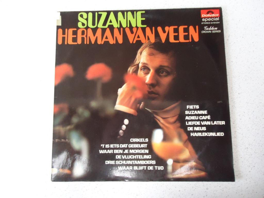 LP "Herman Van Veen" Suzanne ., Ophalen of Verzenden, Gebruikt, 12 inch, Levenslied of Smartlap