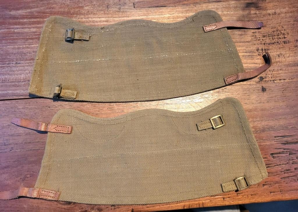 Ensemble de guêtres britanniques de la Seconde GM - 1942, Collections, Enlèvement ou Envoi, Armée de terre, Vêtements ou Chaussures