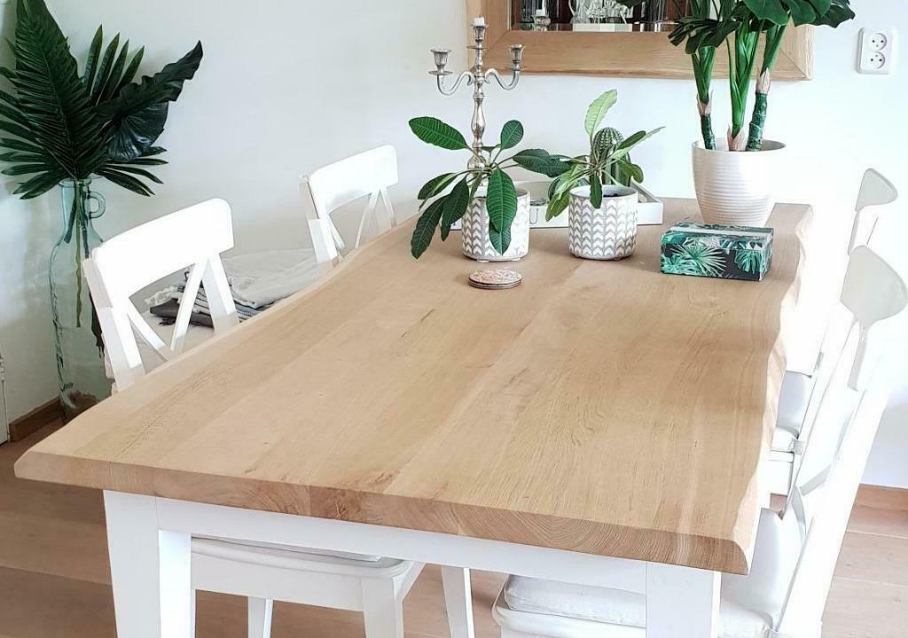 Dieverse Eiken Boomstam Tafelbladen 40 mm dikte, A-kwaliteit, Ophalen, Nieuw