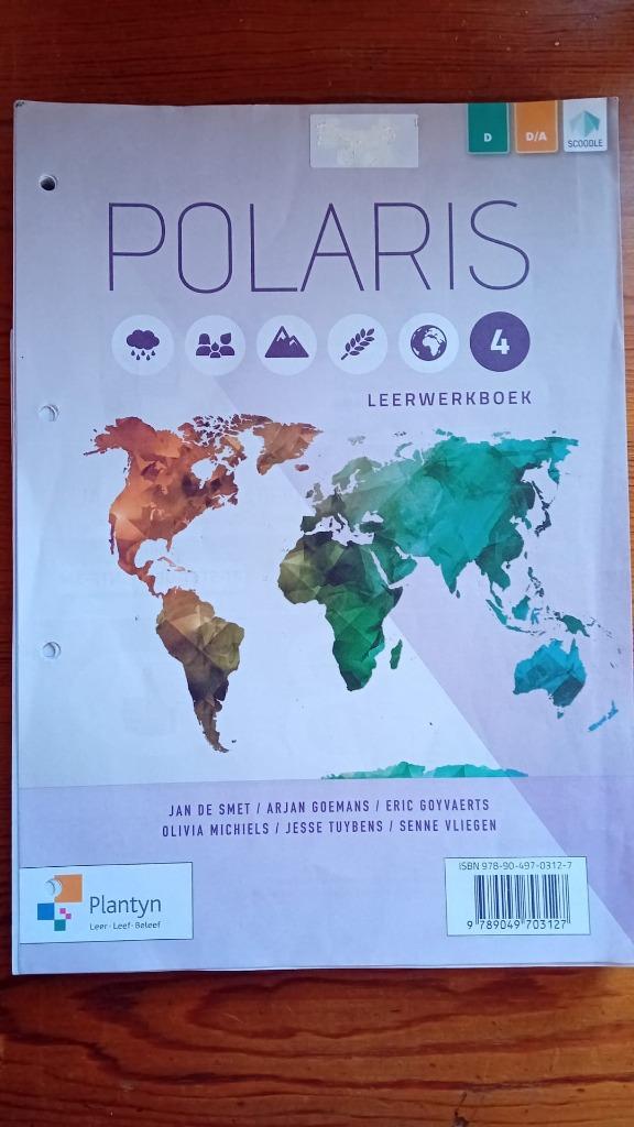 Polaris 4 Leerwerkboek - D - D/A + DE WOLK, Boeken, Schoolboeken, Ophalen, Aardrijkskunde, Plantyn