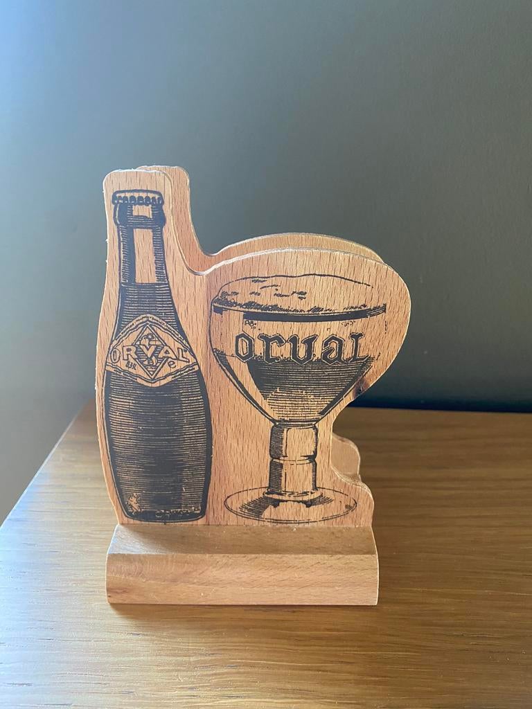 Porte sous bock Orval en bois