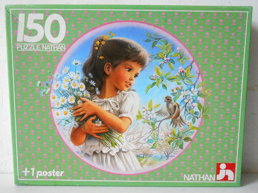 Nostalgische puzzel & poster Tiny, Hobby en Vrije tijd, Denksport en Puzzels, Zo goed als nieuw, Legpuzzel, Minder dan 500 stukjes
