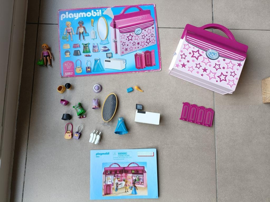 Playmobil 6862 Fashion Girls Meeneem fashionshop, Kinderen en Baby's, Speelgoed | Playmobil, Ophalen of Verzenden, Zo goed als nieuw