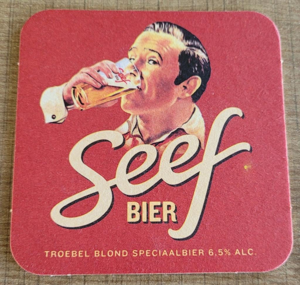 Seef Bier - bierviltje, Verzamelen, Ophalen of Verzenden, Zo goed als nieuw, Viltje(s), Overige merken