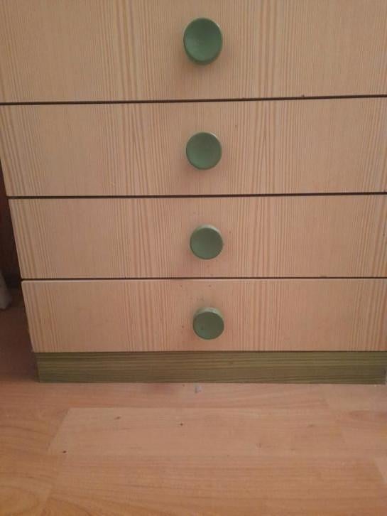 2 vintage nachtkastjes, Ophalen, Zo goed als nieuw