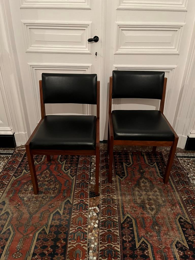 VINTAGE STOELEN JAREN 70 PERFECTE STAAT MOOIE KLEUR, Huis en Inrichting, Ophalen, Twee, Bruin, Vintage