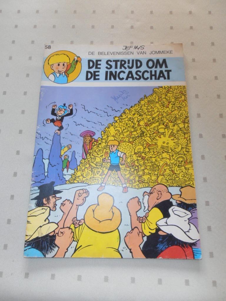 Strip Jommeke zwart/witte druk, Ophalen