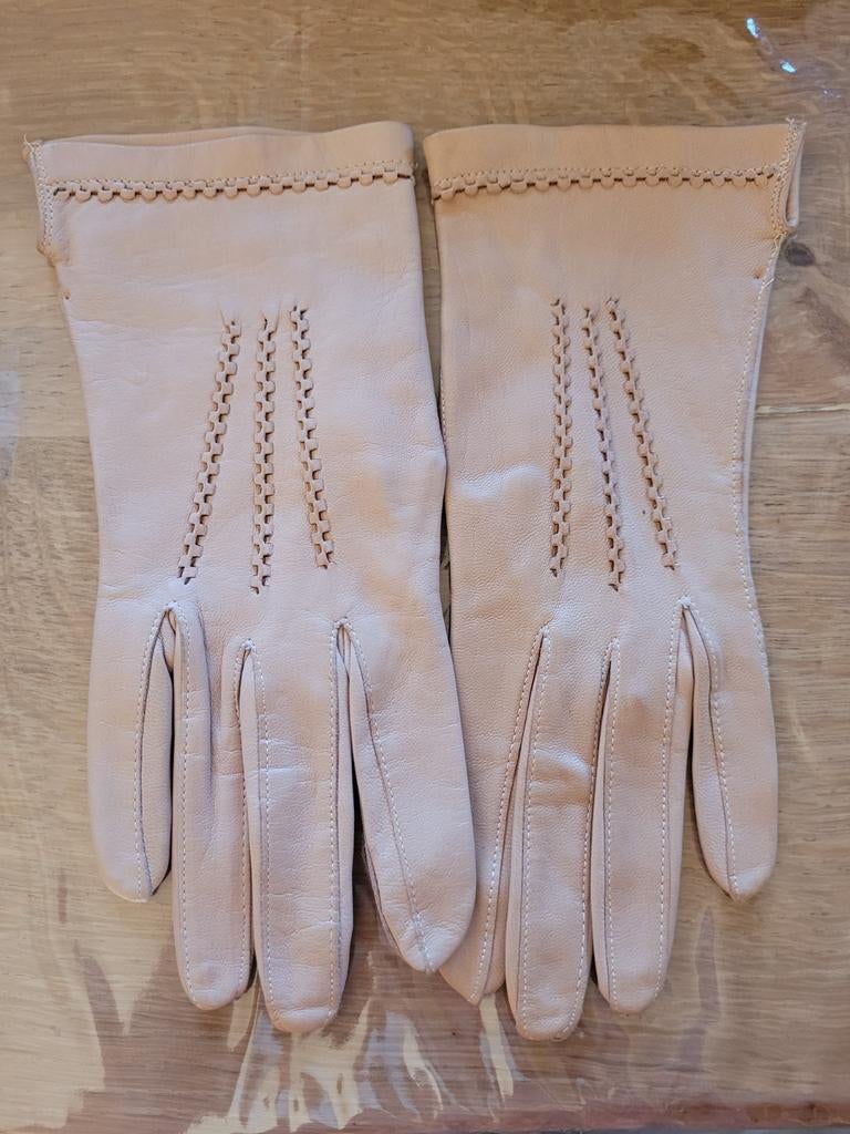 Echt leren handschoenen maat 7,5, Antiek en Kunst, Ophalen