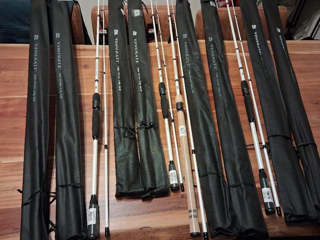 Abu Garcia Venerate V2 Spinhengels (4 types) Nieuw!, Watersport en Boten, Hengelsport | Roofvissen, Ophalen of Verzenden, Nieuw