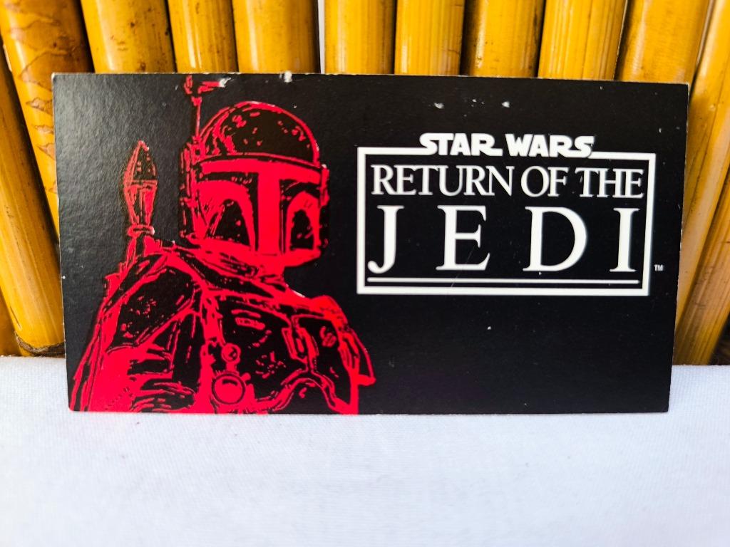 1996 Star Wars Return Of The Jedi Widevision Boba Fett Card, Ophalen of Verzenden, Gebruikt, Boek of Poster
