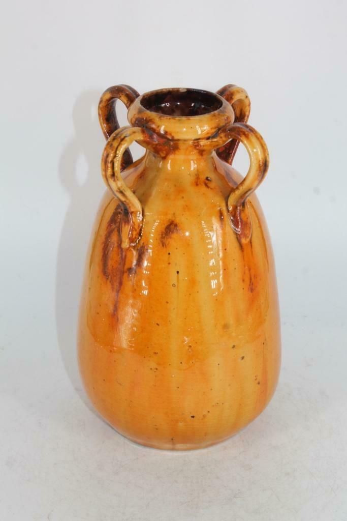 Vase en terre vernissée numéroté 34 cachet à identifier, Enlèvement ou Envoi