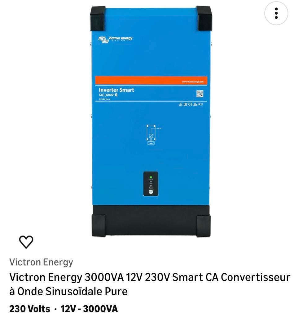 Victron convertisseur 12v 230v 3000 w, Caravanes & Camping, Particulier