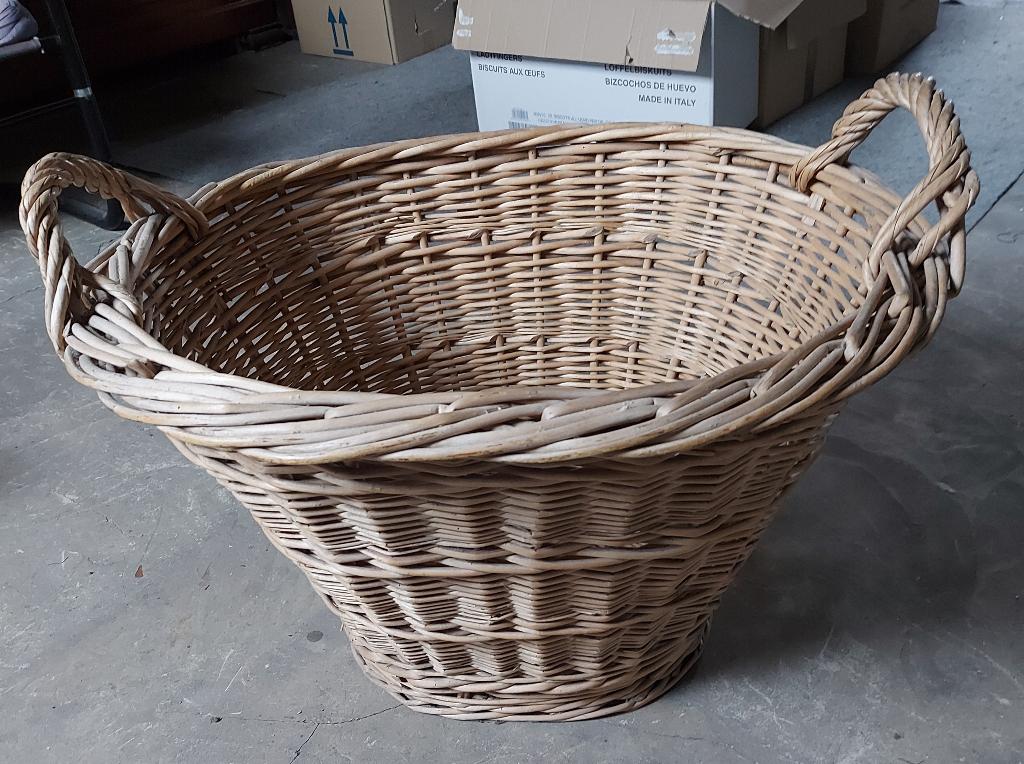 manne en osier, Osier, Enlèvement, Ovale, Panier
