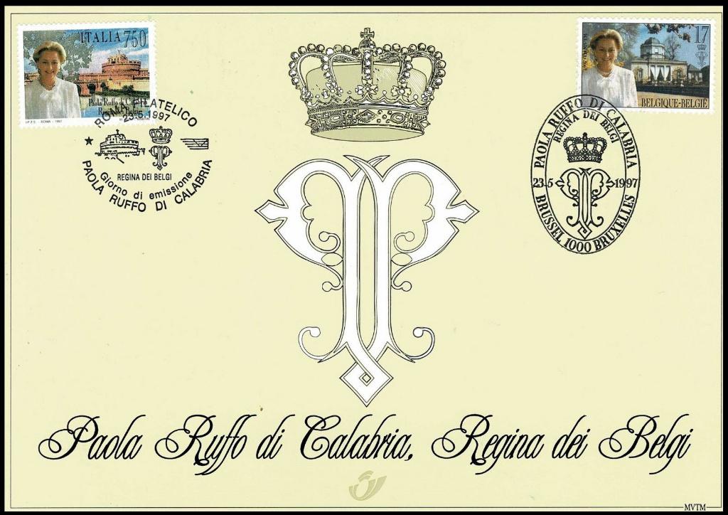 2706HK Carte Souvenir Timbre Paola Reine des Belges, Envoi, Oblitération 1er jour, Neuf