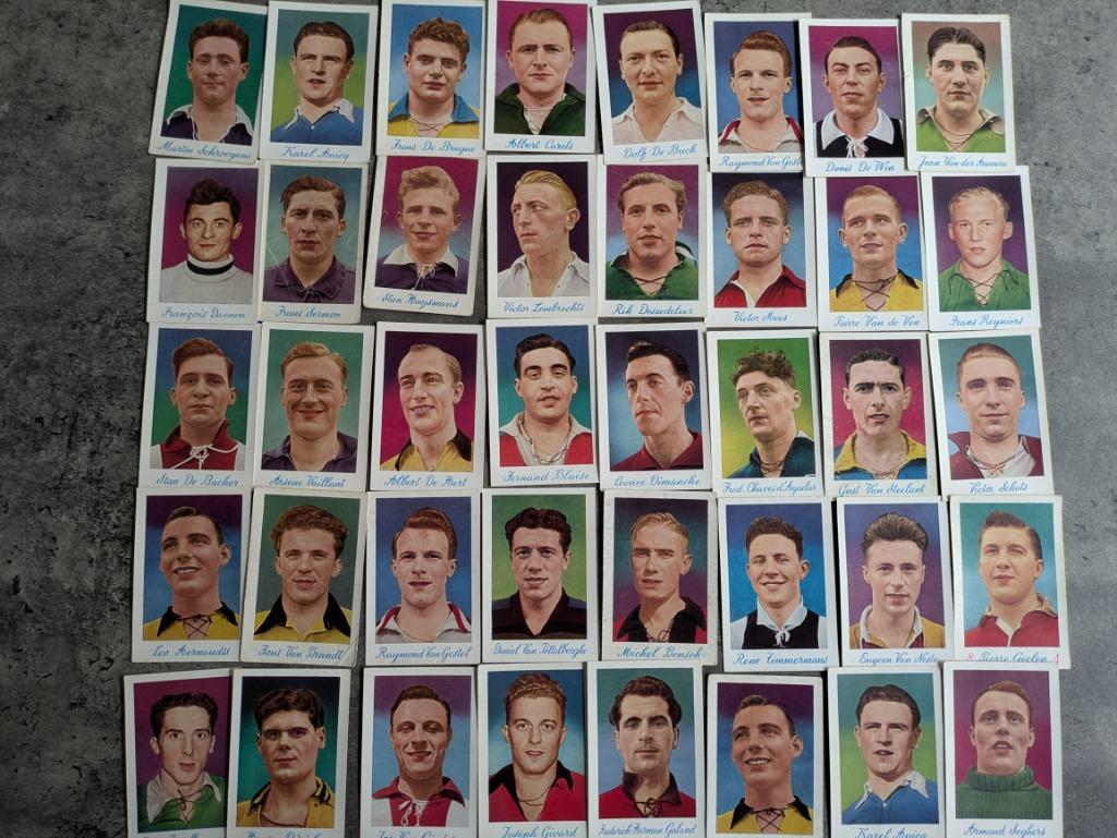 Voetbal prenten DE BEUKELAAR JAREN FIFTIES 50S   40X, Verzenden, Zo goed als nieuw