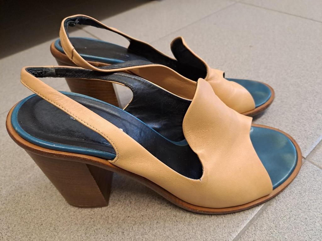 dames schoen hak VAN HASSELS vero cuoio echt leder maat 38, Kleding | Dames, Beige, Ophalen of Verzenden, Schoenen met hoge hakken