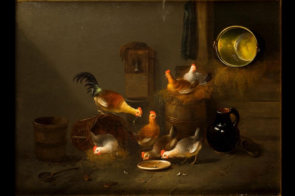 Schilderij Hollandse School 19de eeuw, Antiek en Kunst, Ophalen