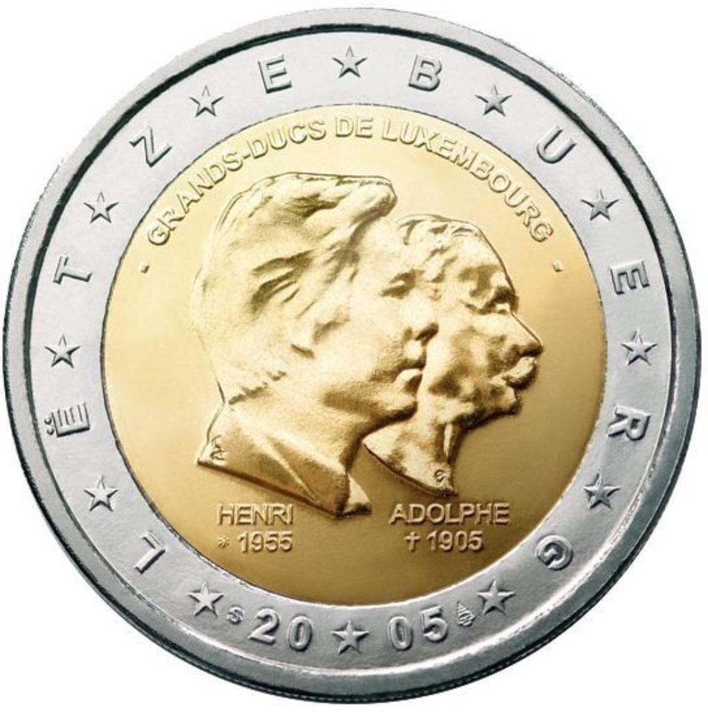 2 euros commémoration LUXEMBOURG 2005, Timbres & Monnaies, Monnaies | Europe | Monnaies euro, Enlèvement, Luxembourg, 2 euros