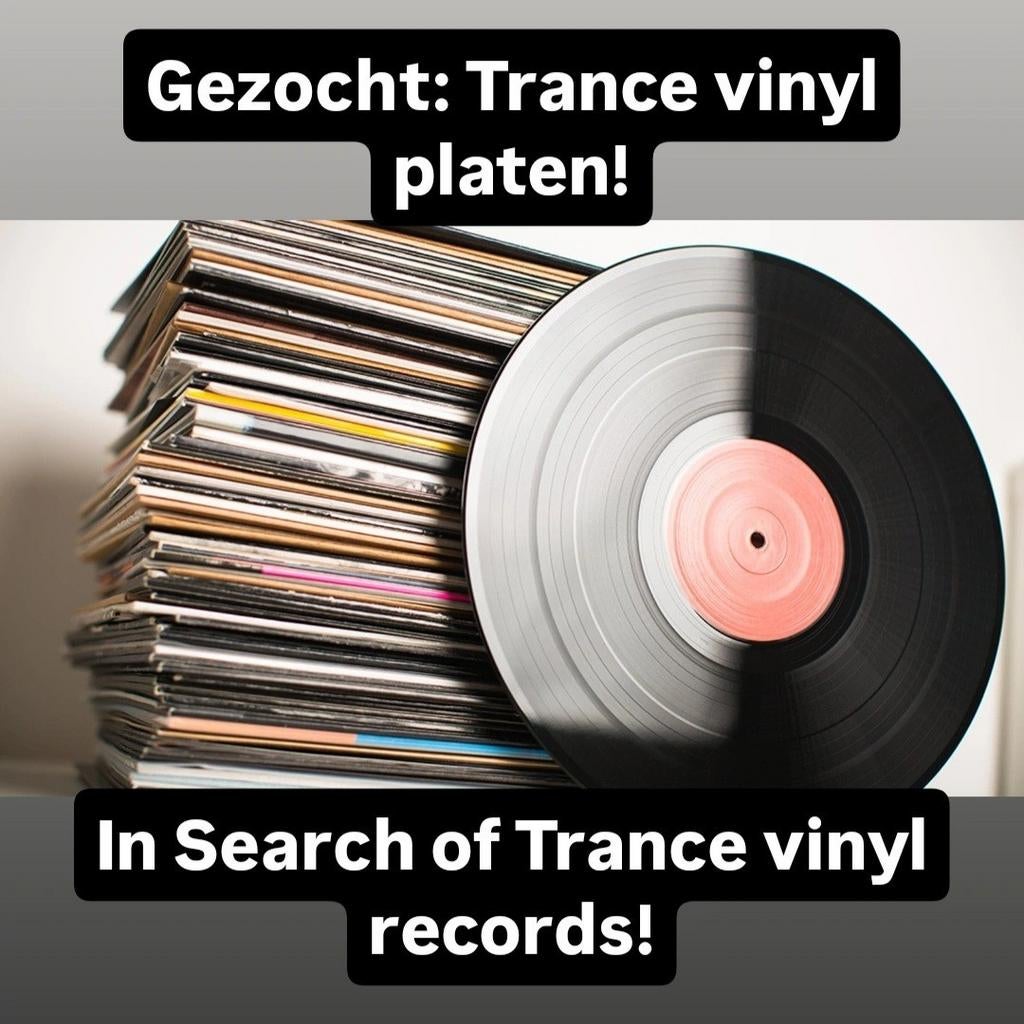 Gezocht: Trance vinyl platen 12 inches, Enlèvement, Comme neuf, 12 pouces, Techno ou Trance