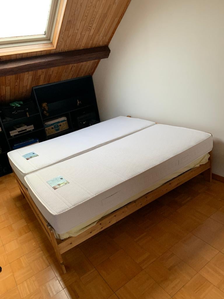 2 matelas de luxe NOX Pocket Spring une personne 90 x 200., Ophalen, 90 cm, Eenpersoons, Matras