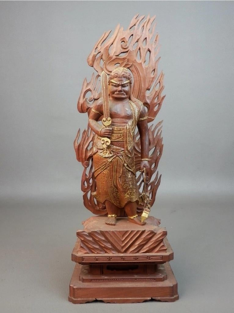 Zushi Buddha Acala Japans 38 cm, Ophalen of Verzenden