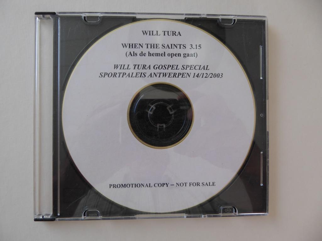 WILL TURA : WHEN THE SAINTS(ALS DE HEMEL OPEN GAAT) (1 TRACK, Cd's en Dvd's, Vinyl | Nederlandstalig, Ophalen of Verzenden, Zo goed als nieuw